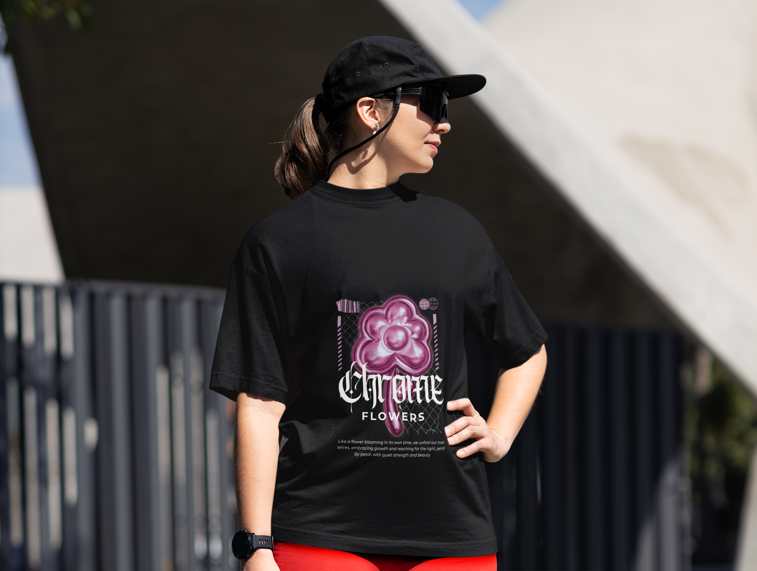 Neon Bloom Tee