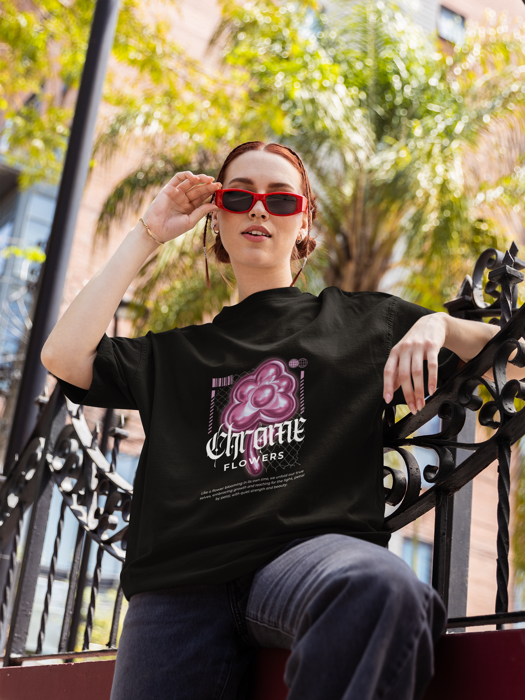 Neon Bloom Tee